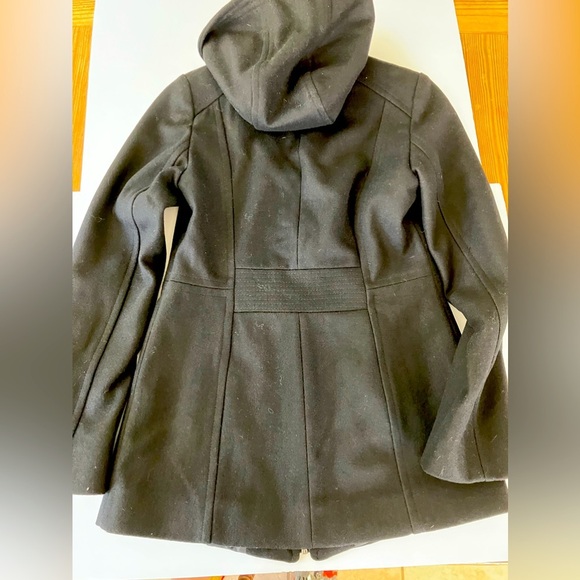 London Fog Women’s Tapered Wool Blend Jacket/Coat, Size XXS, Black - Picture 2 of 6